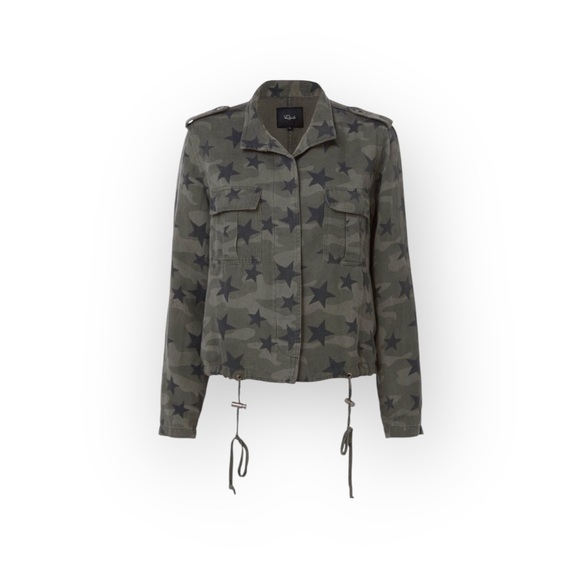 new Rails ✪ Star Camo Print Military Field Utility Jacket ✪ Army Camo Green ✪ XS - Picture 6 of 16